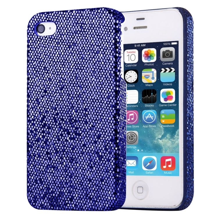For iPhone 4 & 4S Glitter Powder Skinning Plastic Case