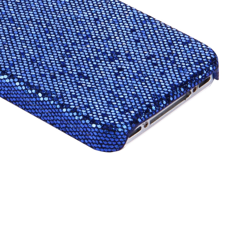 For iPhone 4 & 4S Glitter Powder Skinning Plastic Case