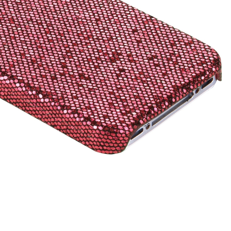 For iPhone 4 & 4S Glitter Powder Skinning Plastic Case