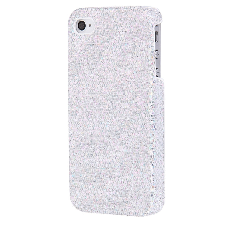 For iPhone 4 & 4S Glitter Powder Skinning Plastic Case