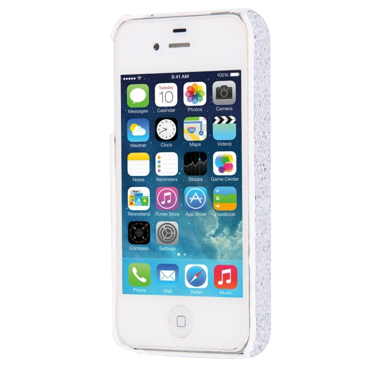 For iPhone 4 & 4S Glitter Powder Skinning Plastic Case