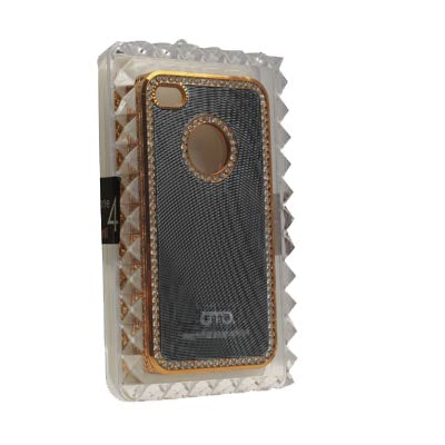 OMO Diamond Encrusted Plastic Case for iPhone 4
