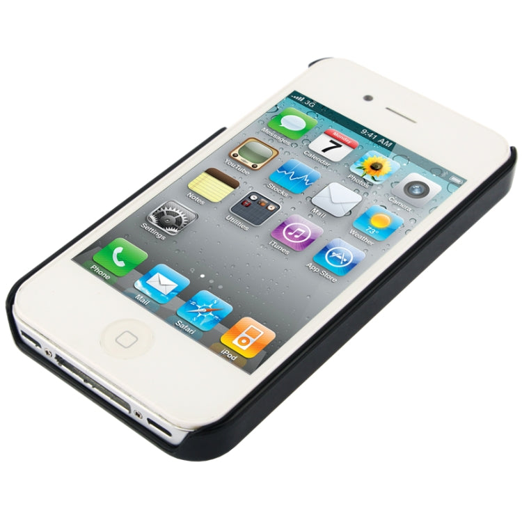 Diamond Style Golden Rivet Plastic Protective Case for iPhone 4 & 4S