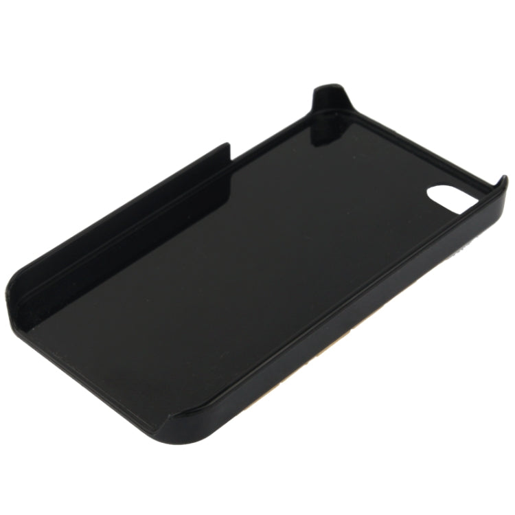 Diamond Style Golden Rivet Plastic Protective Case for iPhone 4 & 4S
