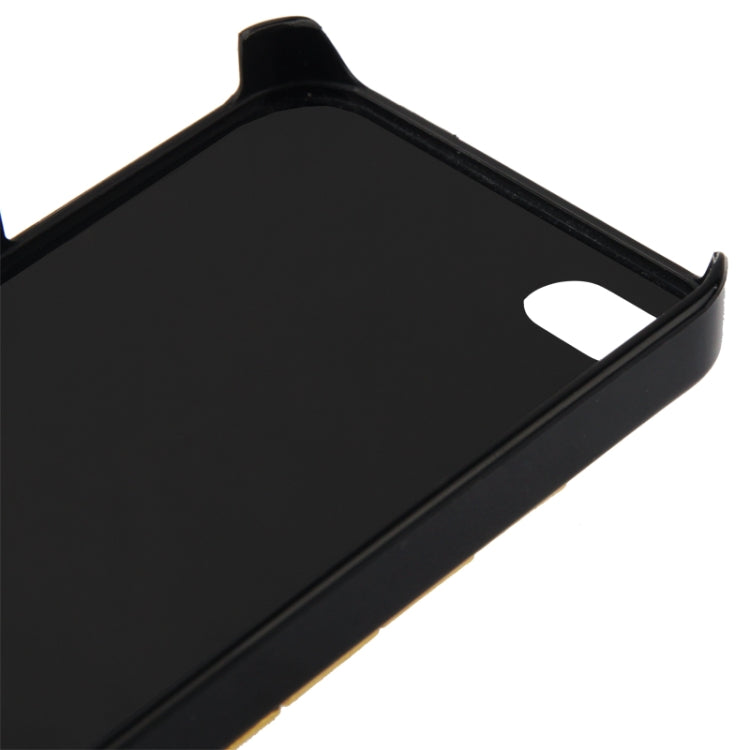 Diamond Style Golden Rivet Plastic Protective Case for iPhone 4 & 4S