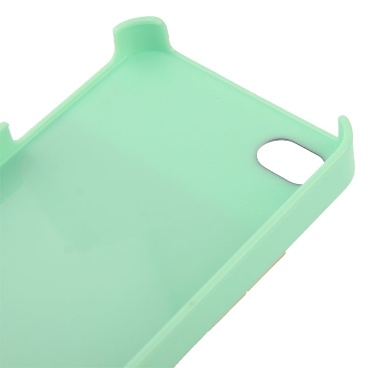 Diamond Style Golden Rivet Plastic Protective Case for iPhone 4 & 4S