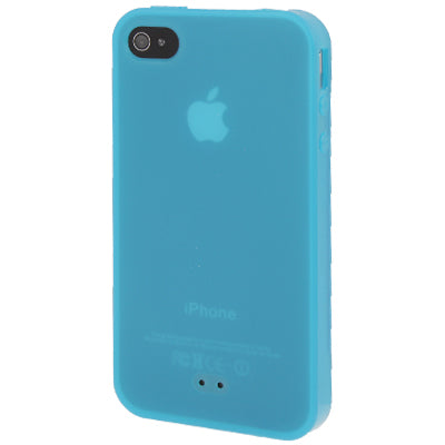 Pure Colour Horizontal Flip TPU Protective Case for iPhone 4 / 4S