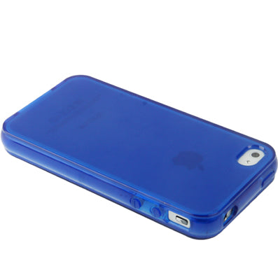 Translucent Horizontal Flip TPU Protective Case for iPhone 4 & 4S