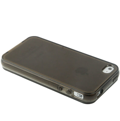 Translucent Horizontal Flip TPU Protective Case for iPhone 4 & 4S
