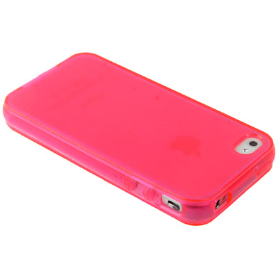 Translucent Horizontal Flip TPU Protective Case for iPhone 4 & 4S