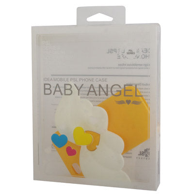 Angel Wings Style Shimmering Powder TPU Case for iPhone 4 & 4S