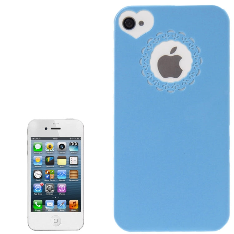 Engraving Flower Soft Smooth Plastic Protective Case for iPhone 4 & 4S