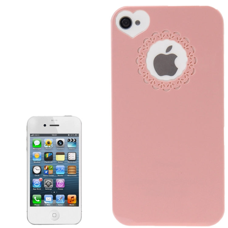 Engraving Flower Soft Smooth Plastic Protective Case for iPhone 4 & 4S
