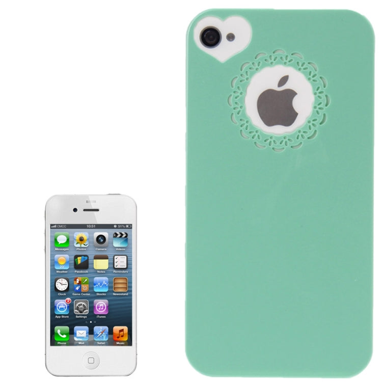 Engraving Flower Soft Smooth Plastic Protective Case for iPhone 4 & 4S