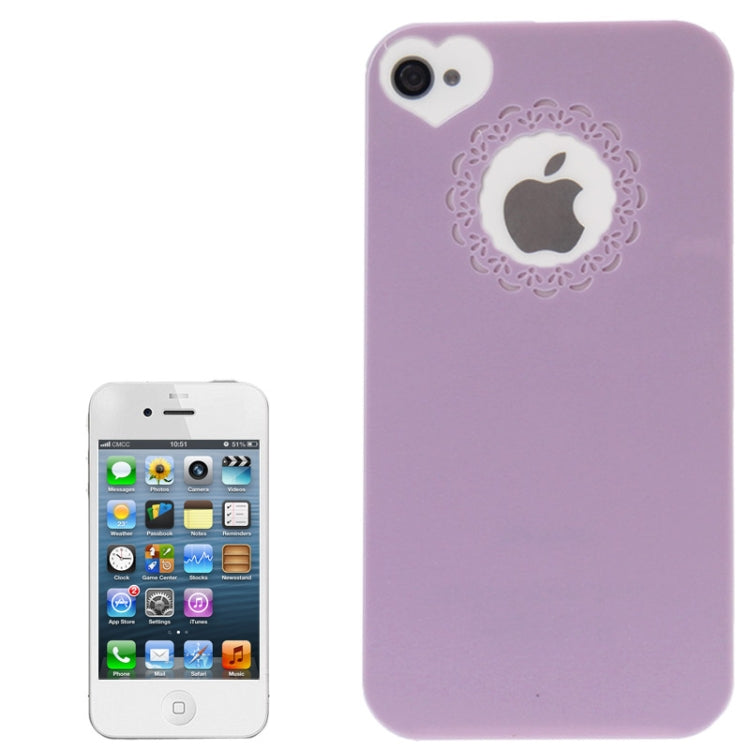 Engraving Flower Soft Smooth Plastic Protective Case for iPhone 4 & 4S