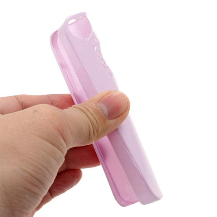 Engraving Flower Soft Smooth Plastic Protective Case for iPhone 4 & 4S