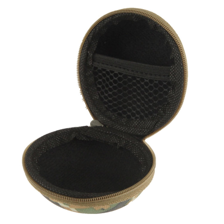 Camouflage Style Carrying Bag Box with Lanyard for Headphone / Earphone