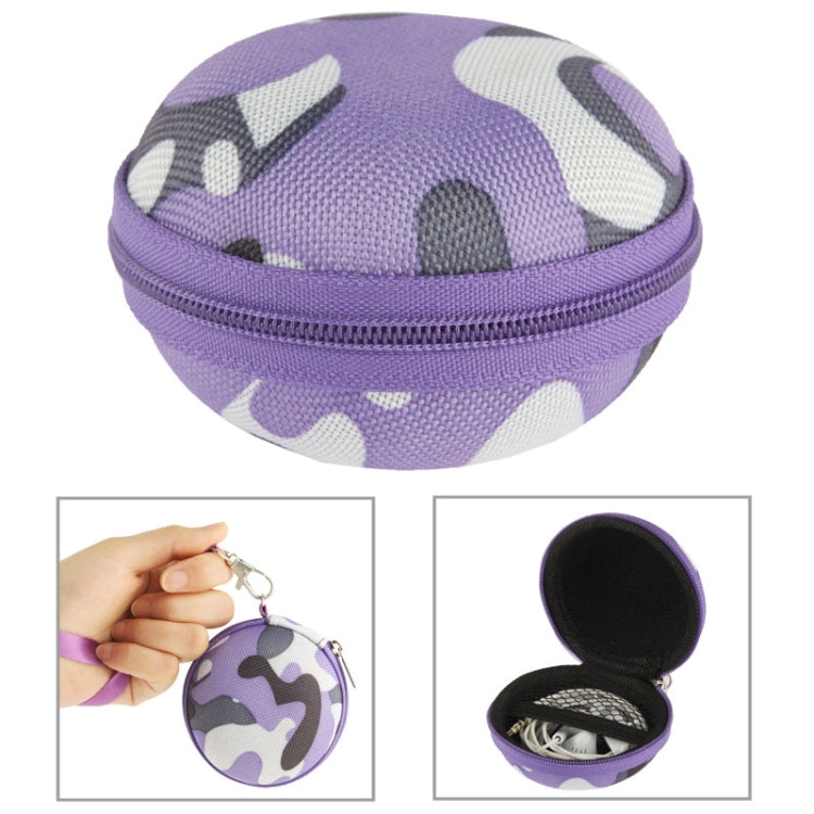 Camouflage Style Carrying Bag Box with Lanyard for Headphone / Earphone