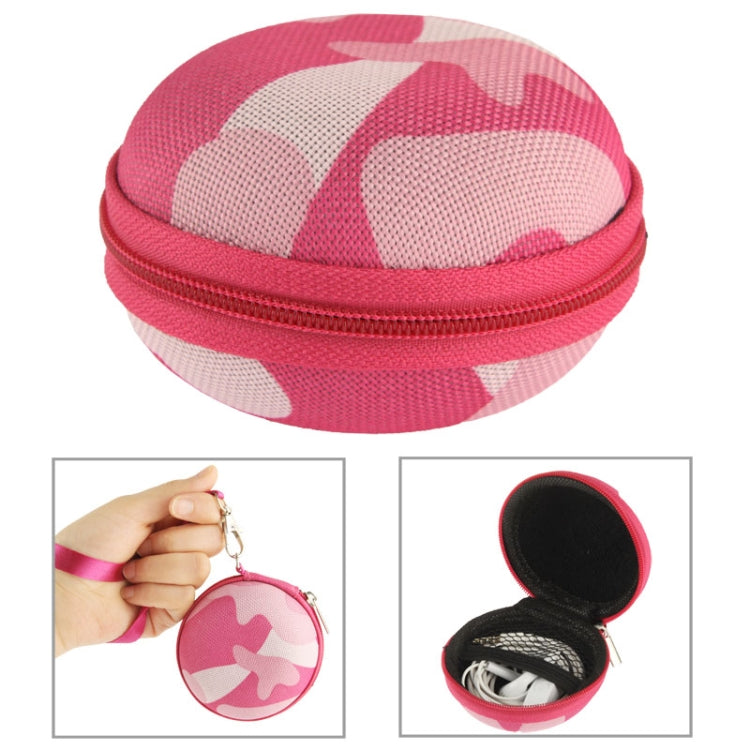 Camouflage Style Carrying Bag Box with Lanyard for Headphone / Earphone