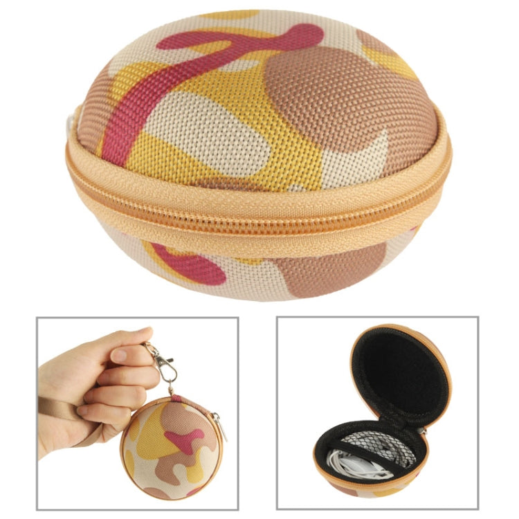 Camouflage Style Carrying Bag Box with Lanyard for Headphone / Earphone