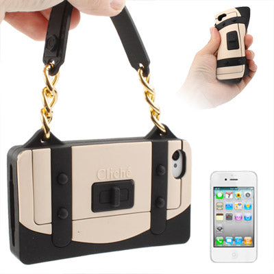 ClichÃ© Series Woman Bag Shape Silicon Case for iPhone 4 & 4S