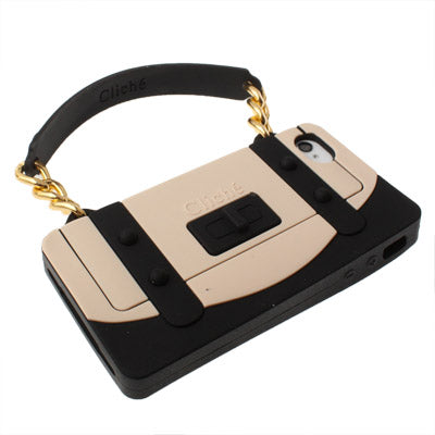 ClichÃ© Series Woman Bag Shape Silicon Case for iPhone 4 & 4S