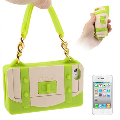 ClichÃ© Series Woman Bag Shape Silicon Case for iPhone 4 & 4S