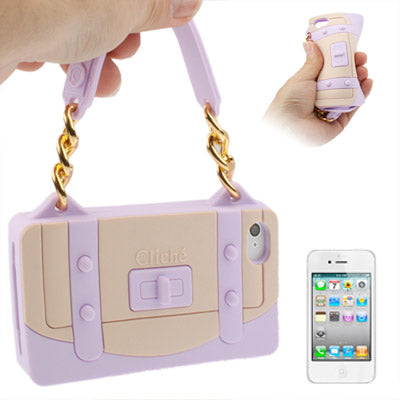 ClichÃ© Series Woman Bag Shape Silicon Case for iPhone 4 & 4S