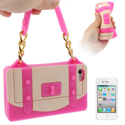 ClichÃ© Series Woman Bag Shape Silicon Case for iPhone 4 & 4S