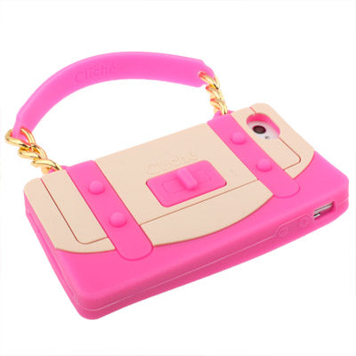 ClichÃ© Series Woman Bag Shape Silicon Case for iPhone 4 & 4S