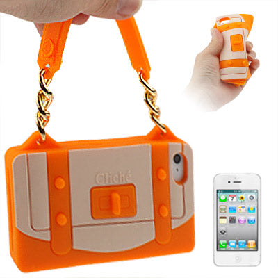 ClichÃ© Series Woman Bag Shape Silicon Case for iPhone 4 & 4S