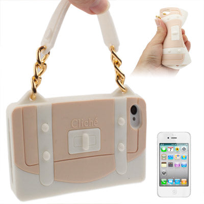ClichÃ© Series Woman Bag Shape Silicon Case for iPhone 4 & 4S