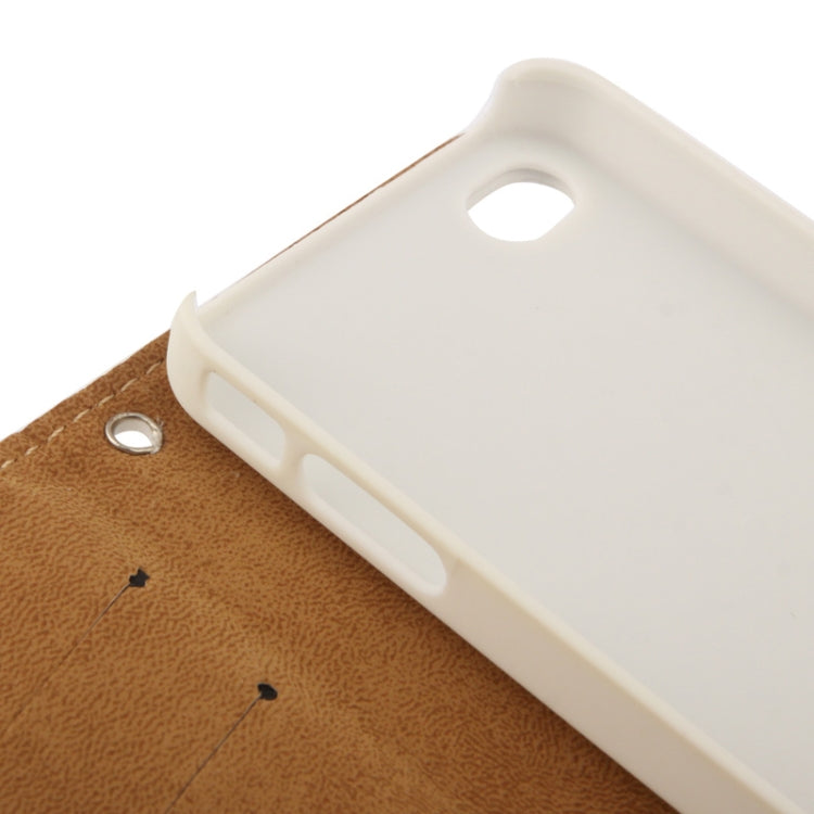 Golden Rivet Litchi Texture Horizontal Flip Leather Case with Credit Card Slots & Holder & Lanyard for iPhone 4 & 4S
