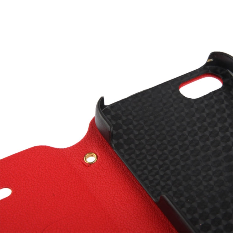 Gravel Texture Horizontal Flip Leather Case with Credit Card Slots & Holder for iPhone 4 & 4S