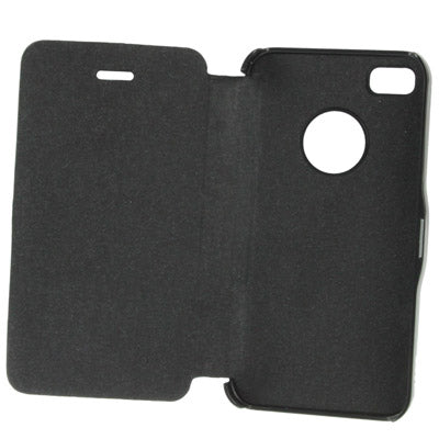 Leather + Plastic Ultra Slim Flip Case for iPhone 4 & 4S