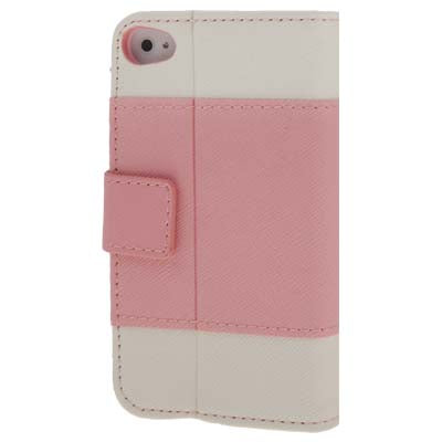 K.win Cross Texture Magnetic Buckle Flip Leather Case with Credit Card Slots & Holder for iPhone 4 & 4S