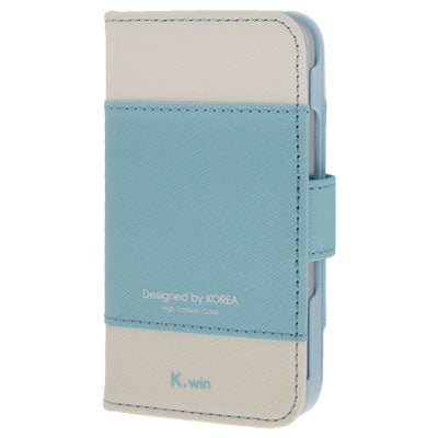 K.win Cross Texture Magnetic Buckle Flip Leather Case with Credit Card Slots & Holder for iPhone 4 & 4S