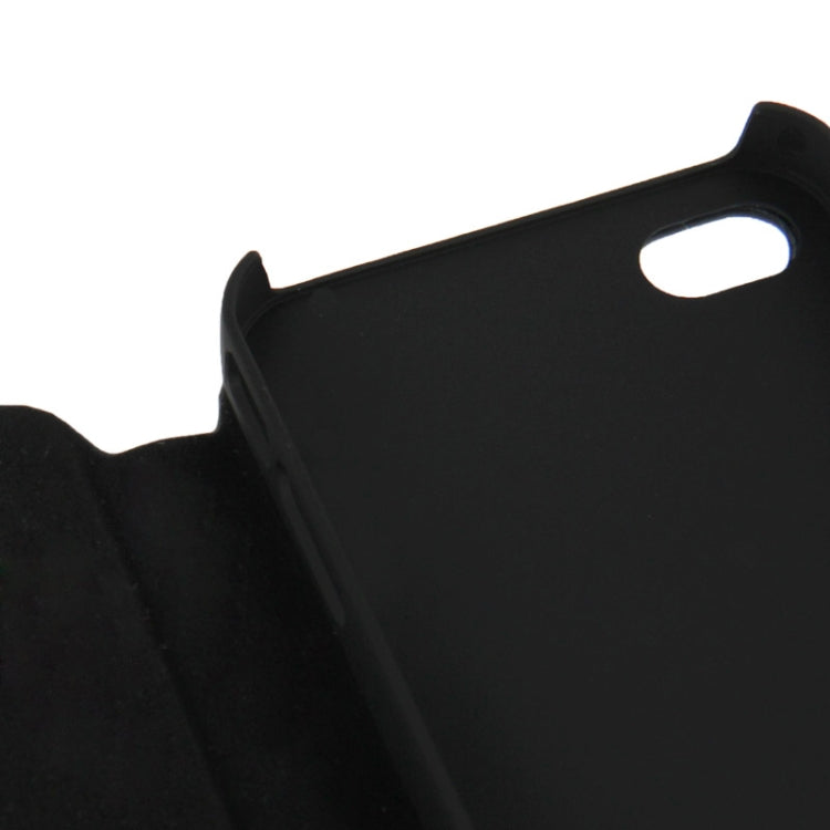 Embossing Pattern Flip Leather Case with Holder & Suction Cup for iPhone 4 & 4S