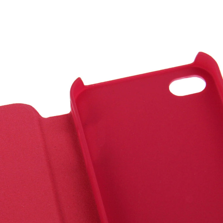 Embossing Pattern Flip Leather Case with Holder & Suction Cup for iPhone 4 & 4S