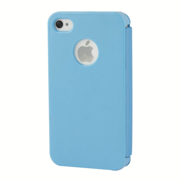 Brush Texture Flip Leather Case with Magnet for iPhone 4 & 4S