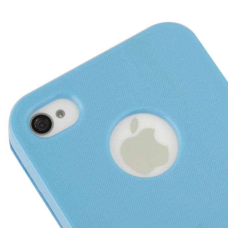 Brush Texture Flip Leather Case with Magnet for iPhone 4 & 4S