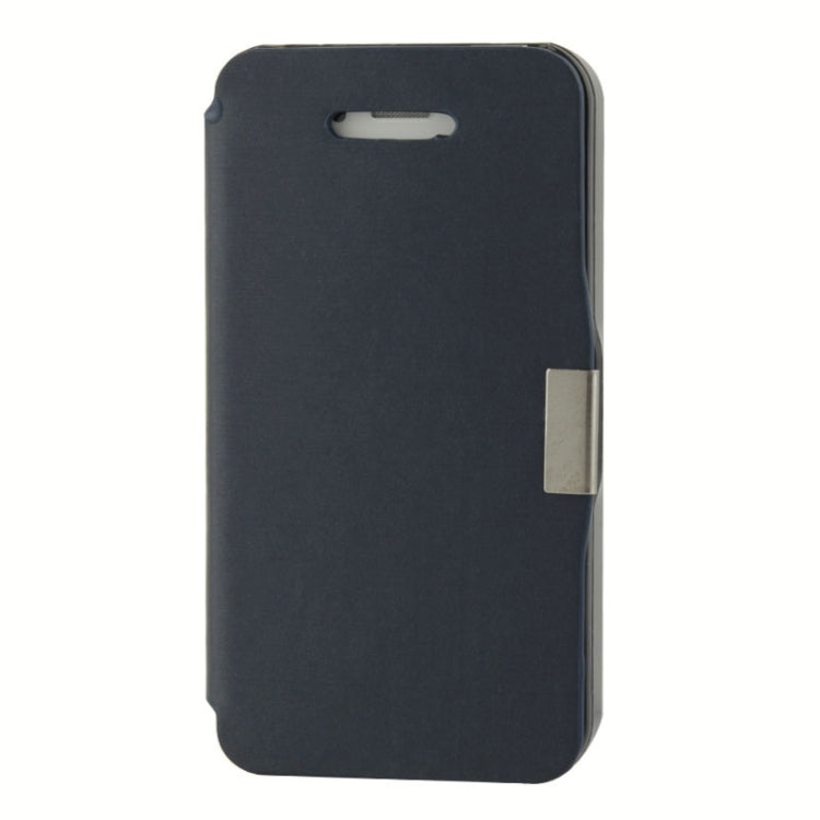 Brush Texture Flip Leather Case with Magnet for iPhone 4 & 4S