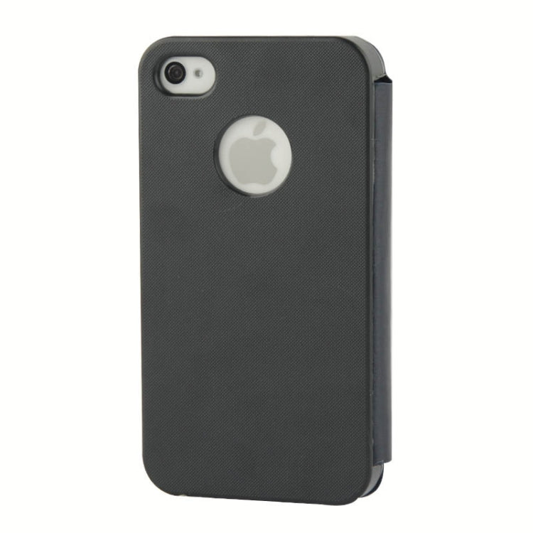 Brush Texture Flip Leather Case with Magnet for iPhone 4 & 4S