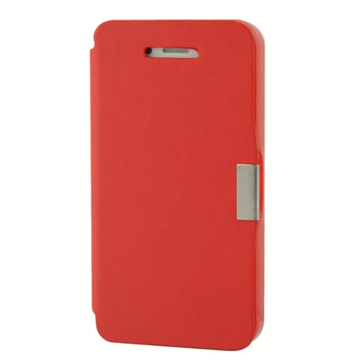 Brush Texture Flip Leather Case with Magnet for iPhone 4 & 4S