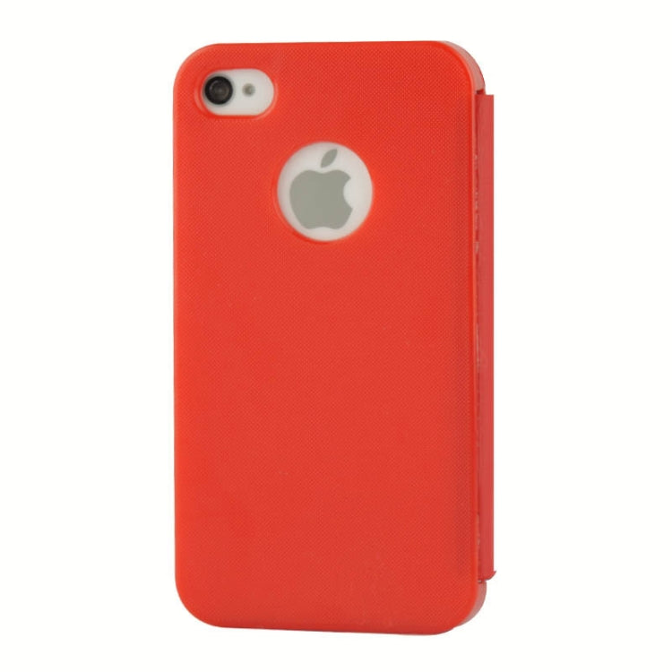 Brush Texture Flip Leather Case with Magnet for iPhone 4 & 4S