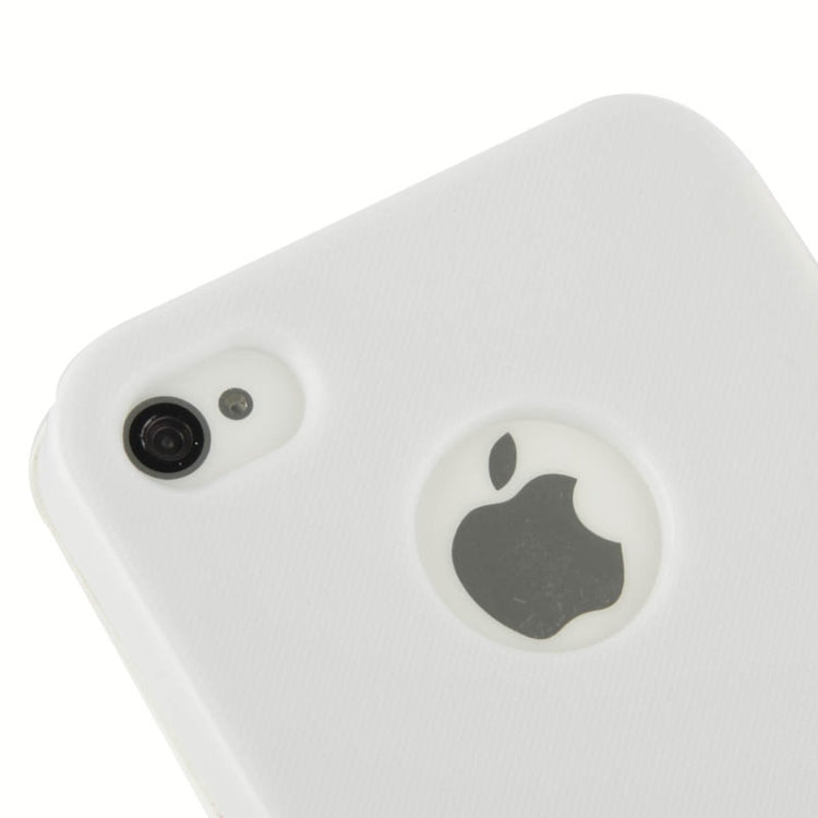 Brush Texture Flip Leather Case with Magnet for iPhone 4 & 4S
