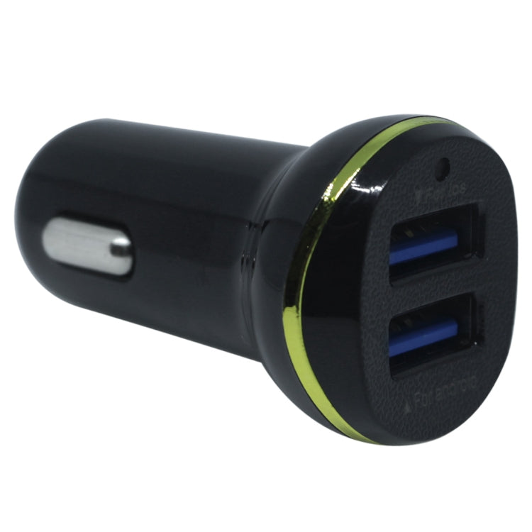 LZ-311 Round Dual USB Ports Car Charger, Compatible with Android and IOS