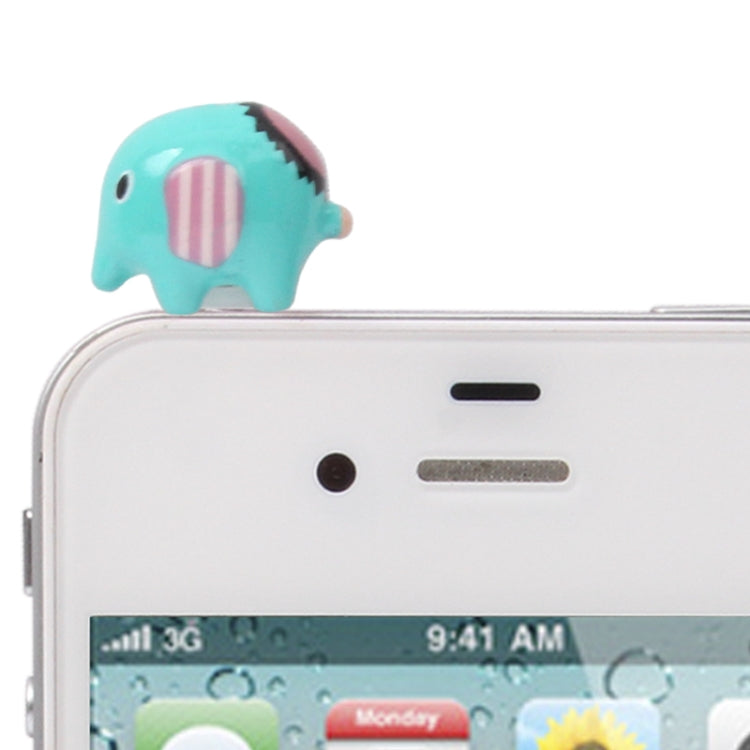 3.5mm Jack Lovely Elephant Style Earphone Anti-dust Plug for iPhone 4S & 4 / iPod / iPad