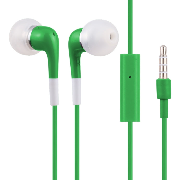 Double Color In-Ear 3.5mm Stereo Earphone With Volume Control and Mic