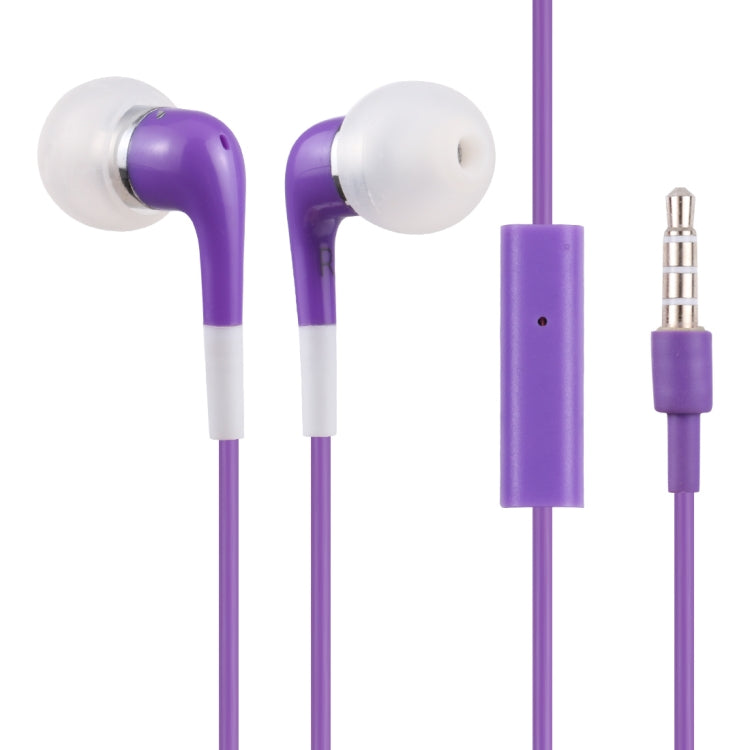 Double Color In-Ear 3.5mm Stereo Earphone With Volume Control and Mic